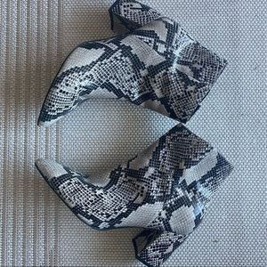 Marc Fisher Snakeskin Ankle Booties, US 9.5